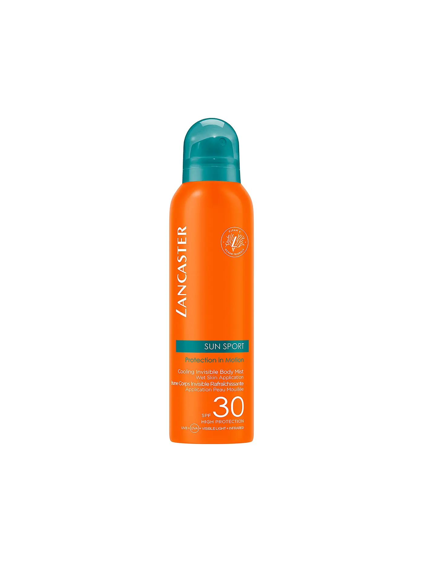LANCASTER | Sun Sport Cooling Invisible Body Mist SPF30 200ml | 